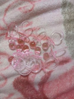 Glass baby decorations, baby shower girl