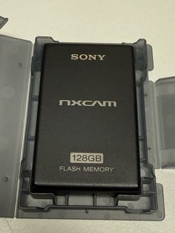 Sony nxcam Flash memory 128gb HXR-FMU128 with case