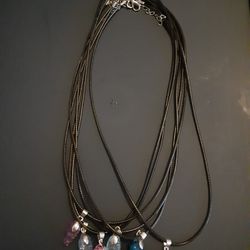 Different Colors Stone Necklaces 