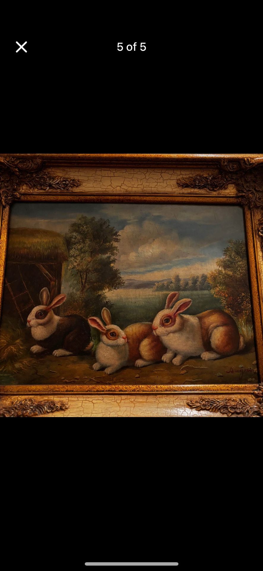 Vintage painting, signed