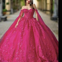 Fuchsia quince dress