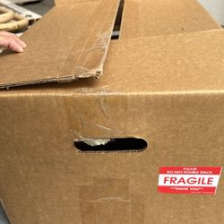 FREE moving boxes Big Flat Screen TV Box (some ULINE) 