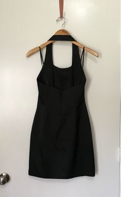 Cache Black Halter Dress Size 4