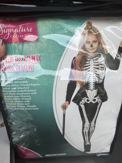 Child Costume Rhinestone Skeleton