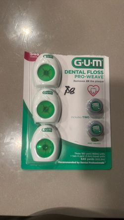 Gum pro weave dental floss 3 count and 2 travel units