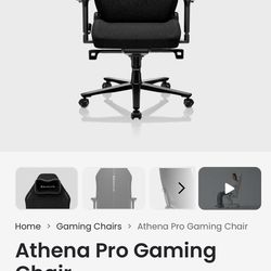 ATHENA PRO GAMING CHAIR- BLACK