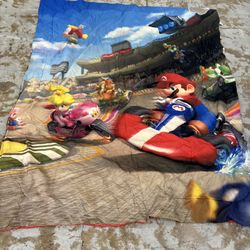 Vintage Mario Cart Comforter Twin 