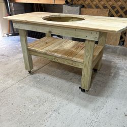 Big Green Egg table 