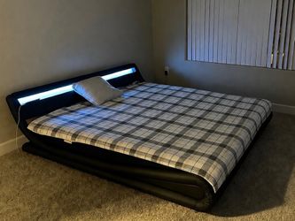 King Size LED Platform Bed