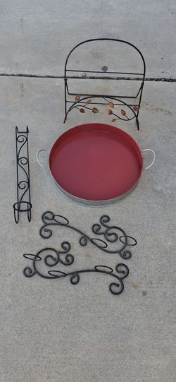 Candle holder and serving tray