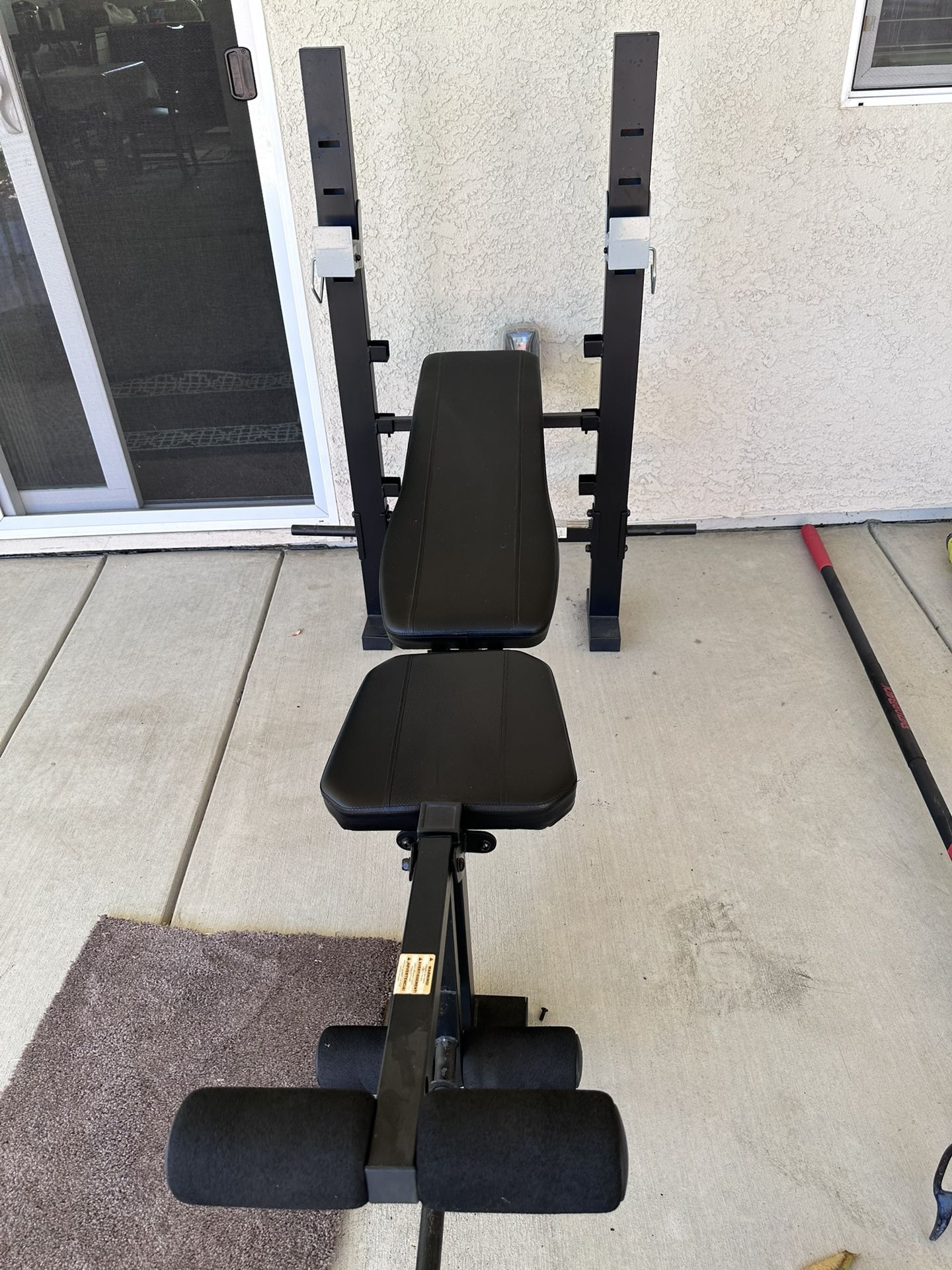 2in1 Bench Press + Leg Machine (No Weight bar Or Weight Plates)