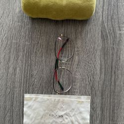 Gucci Glasses Gold Frame