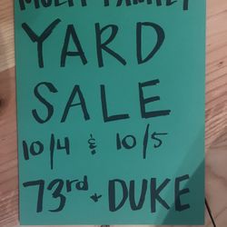 YARD SALE - 10/4 & 10/5