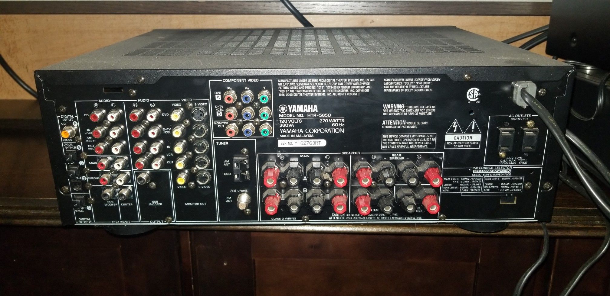 Yamaha receiver HTR-5650