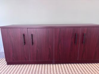 Large sideboard with dark finish