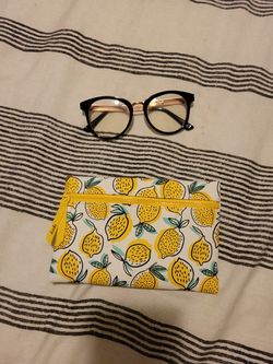 Glasses and mini bag