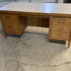 Hand Crafted Oak Desk