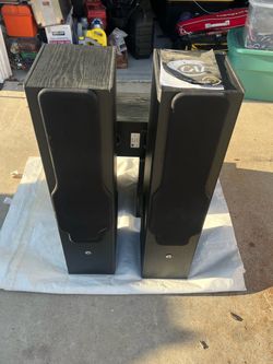 CAT/SDAT black tower speakers