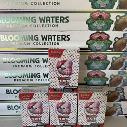 Sealed Pokémon 151 Booster Bundles Blooming Waters
