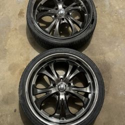 22" Boss motorsports Rims (2)