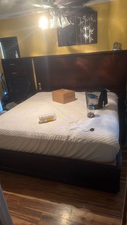King size storage bed frame