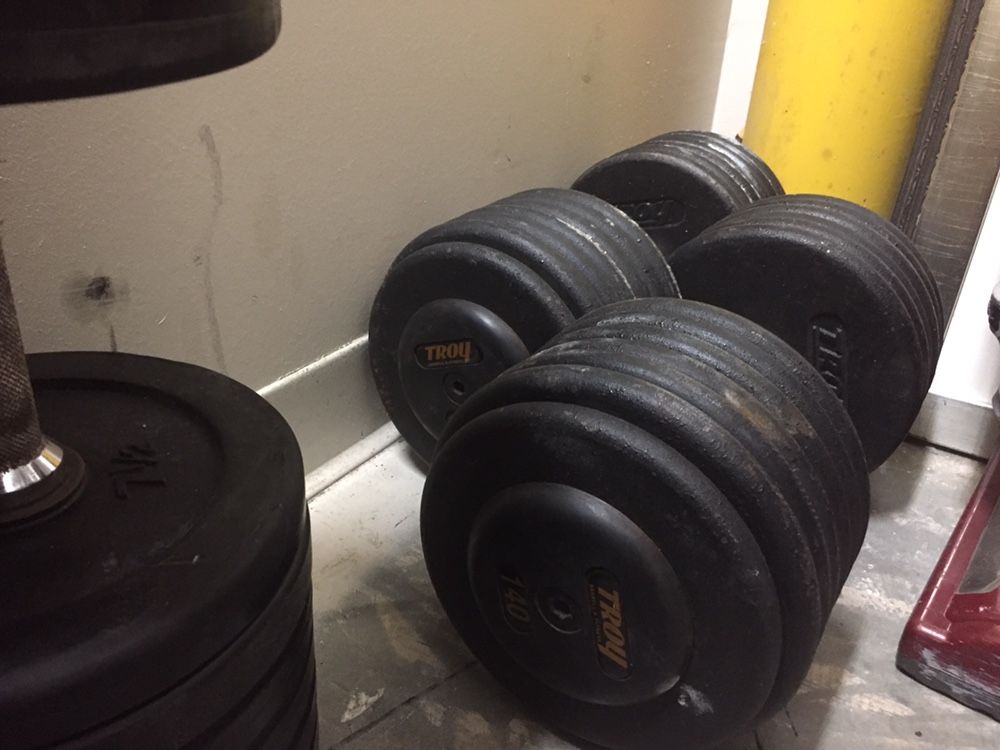 Troy 130 Lbs Dumbbells