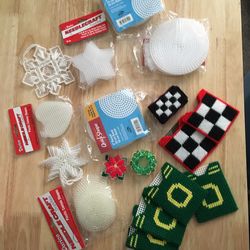 Plastic Canvas Shapes & Completed Items