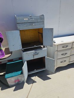 Hand made tool boxes wheel on set Of Two