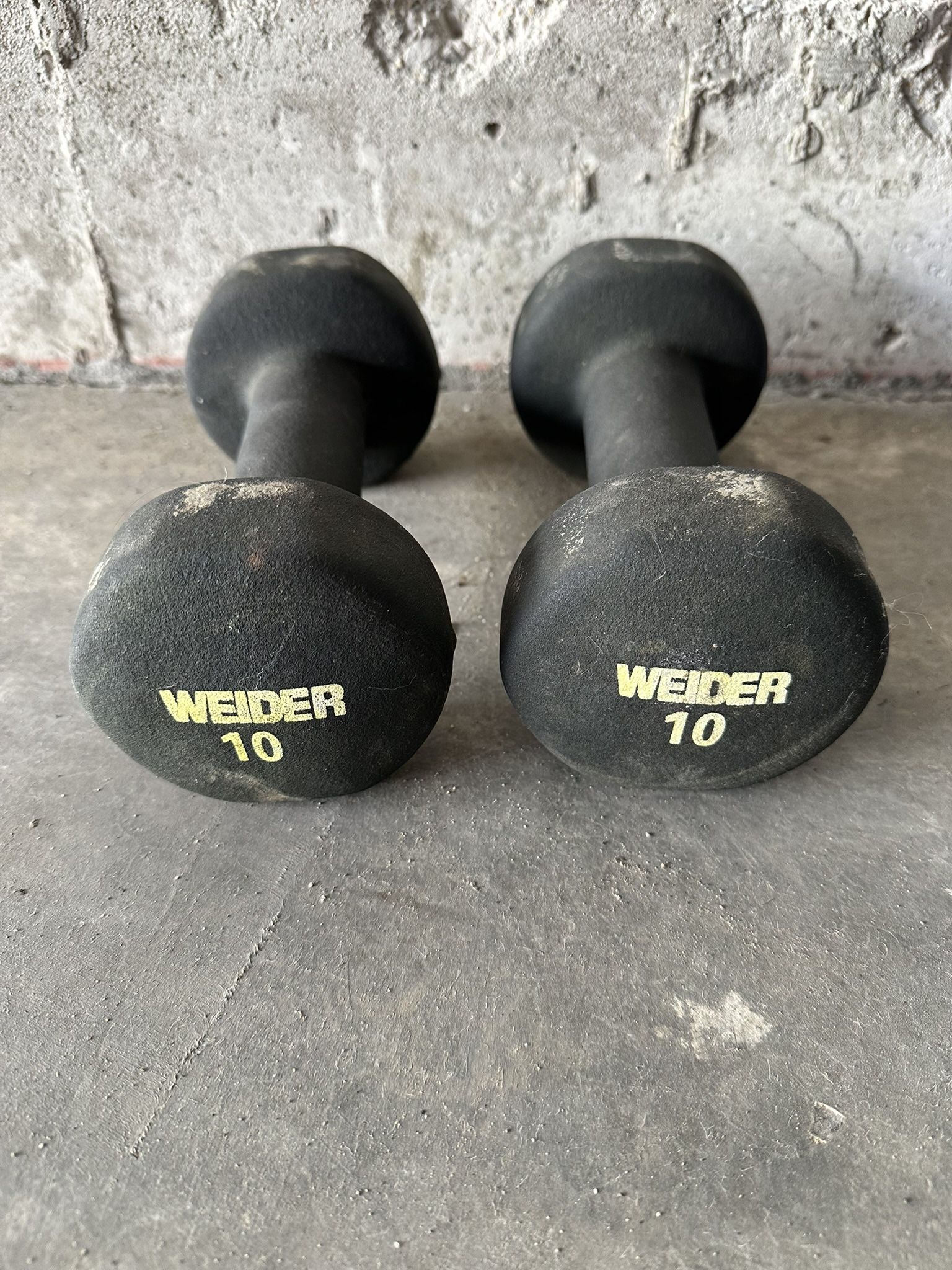 Two 10 lbs dumbbells