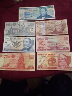 All mexican bank notes