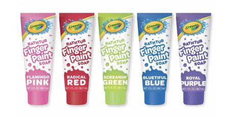 NEW !! Crayola Bath Finger Paint β10 Piece Setβ!