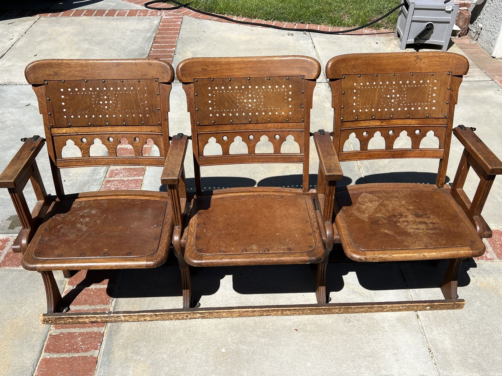 Antique Theater Chairs