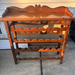 Vintage 28 Bottle Wooden Wine Rack