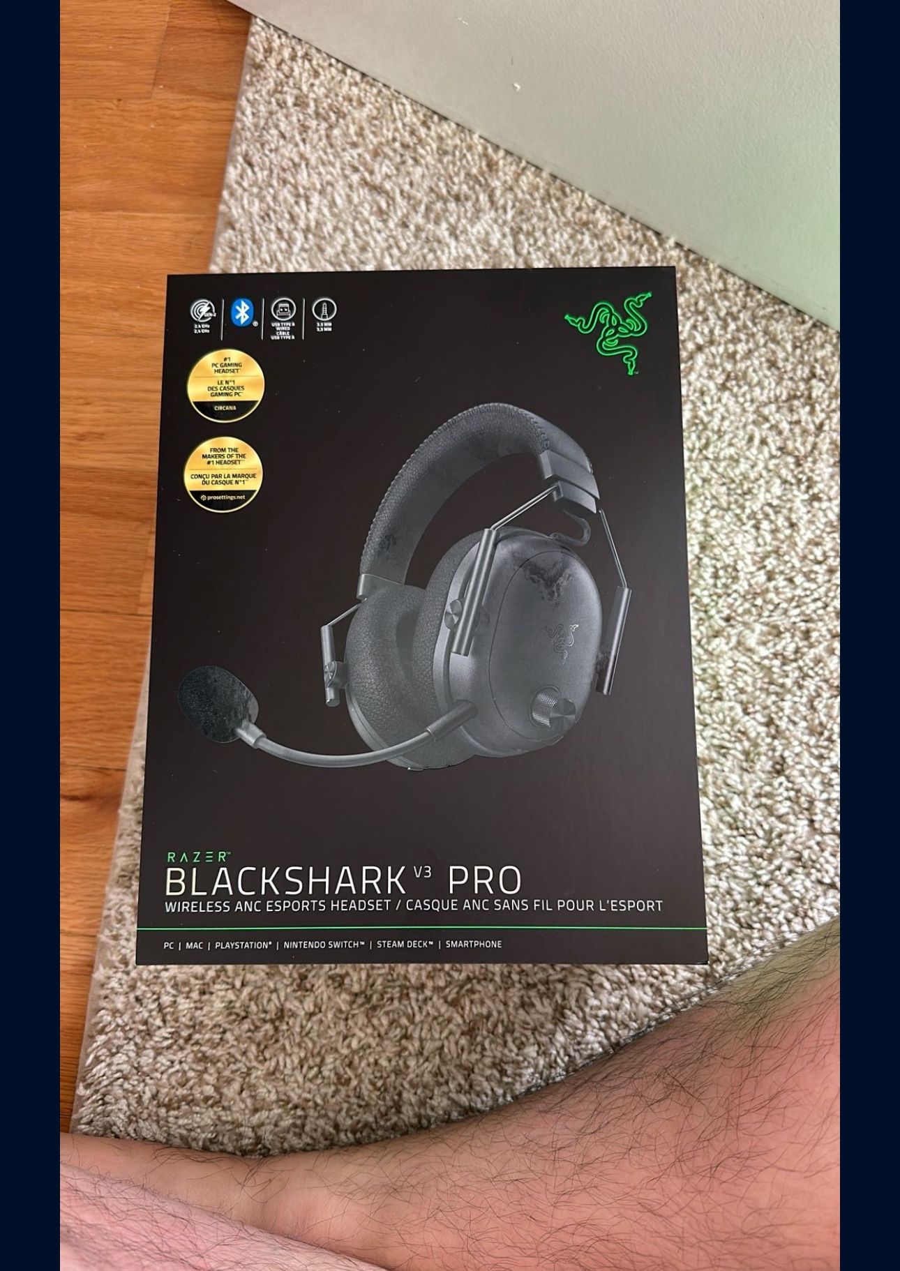 Razer BLACKSHARK V3 PRO WITELESS ANC ESPORT HEADEST