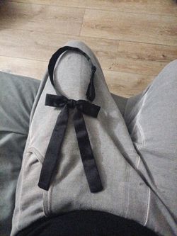 Historical Emporium Deluxe Western Bow Tie - Black Ribbon Black Silk Punk Gothic