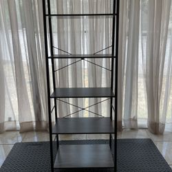 Gray Ladder Book Shelf