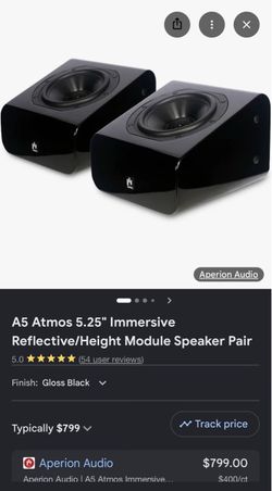 Aperion Audio A5 Atmos Speaker Pair Gloss Black