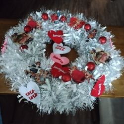 Corona De San Valentin Para Exterior O Interior Door 