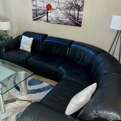 Leather Natuzi Sectional Sofa 