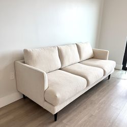 Light Beige Fabric Sofa