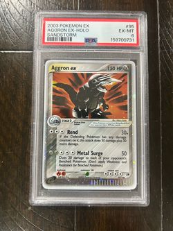 Aggron ex EX Sandstorm 2003 Holo Ultra Rare 95/100 ENG PSA 6