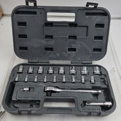 POWER TORQUE Mechanics Tool Set, Drive Ratchet/Socket Set, 