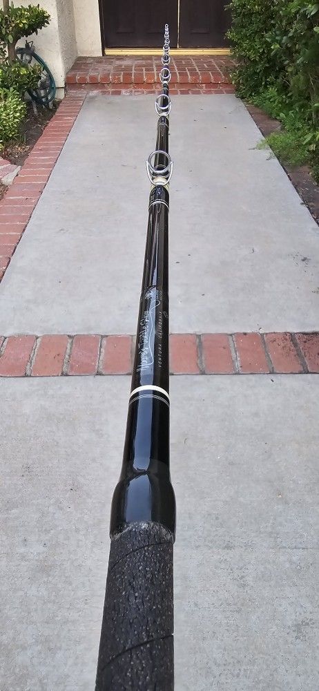 Calstar Grafighter 800XLH 8' Foot 15-25lb Deckhand Rod Moore's Tackle Shop Custom Wrapped Rod