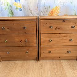 Small Light pine ikea dressers