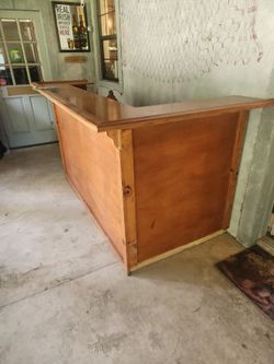 Handmade L shaped bar