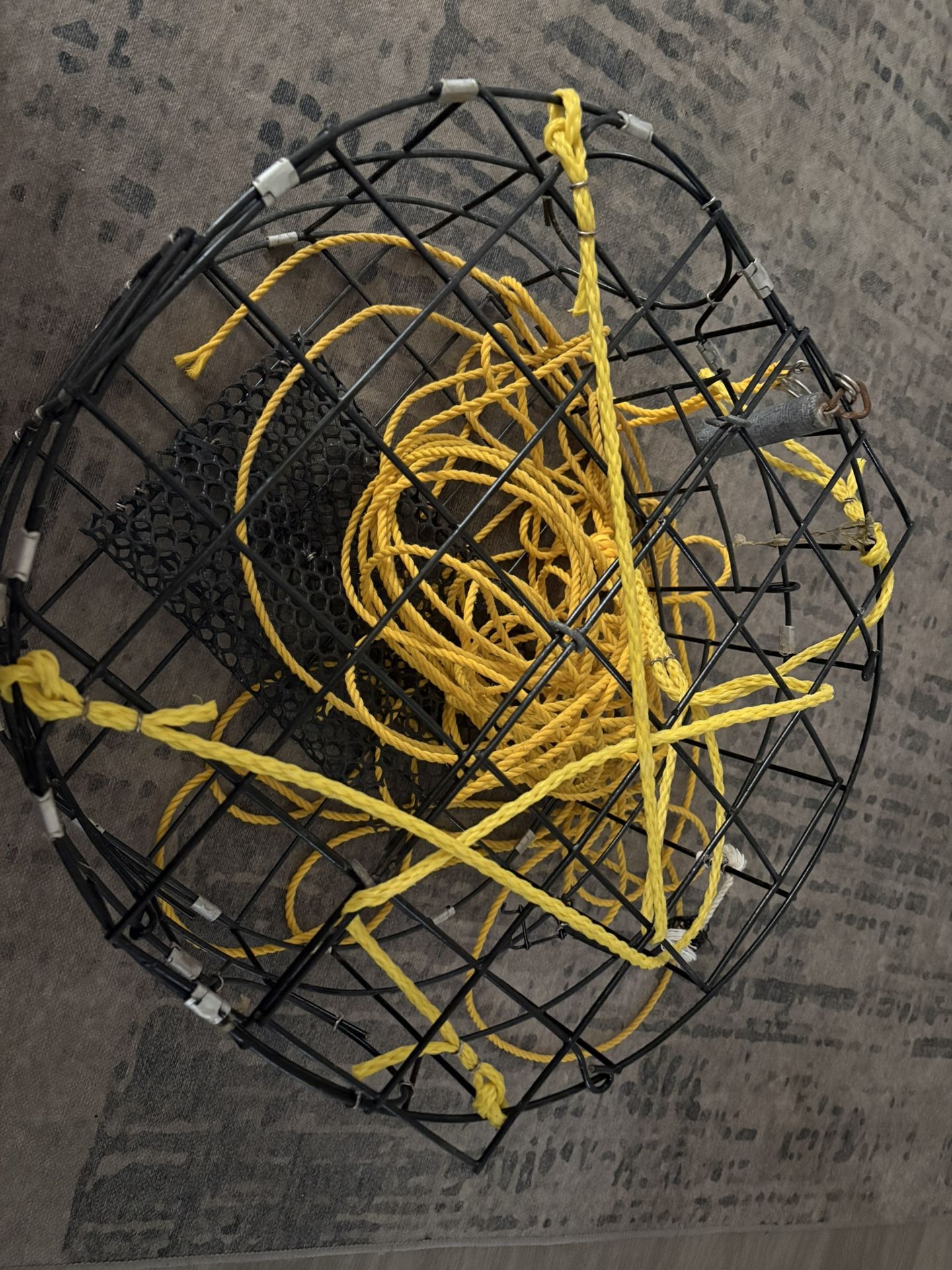 Crab Pot With Rope - Ready To Go