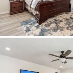 Cal king Complete Bedroom Set 