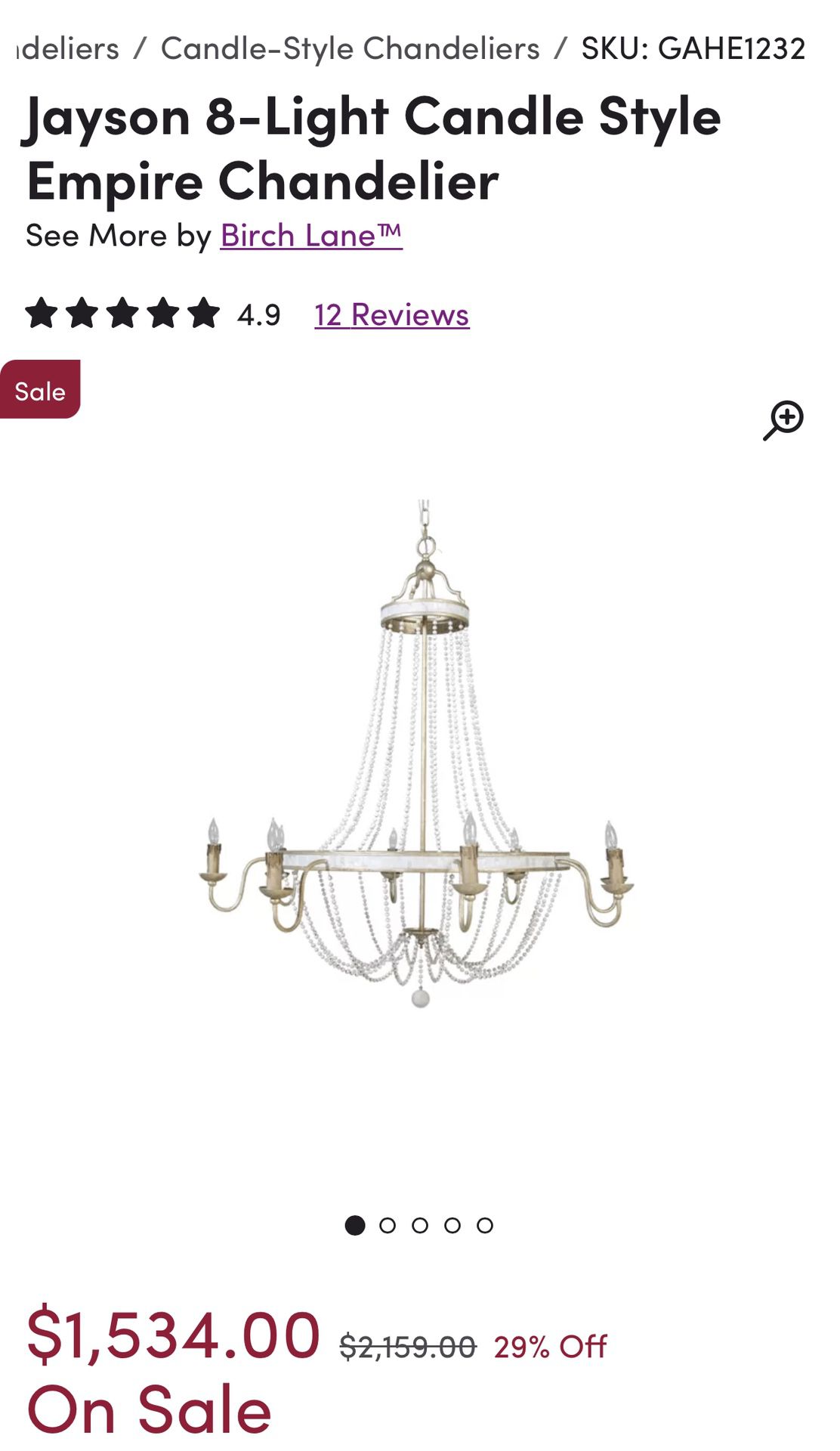 Jayson 8-Light Candle Style Empire Chandelier