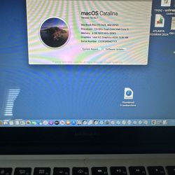 Apple 13inch Macbrook Pro 2.5 Ghz Dual Core Intel 5