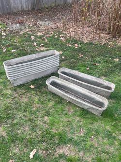 9 rectangular window box planters